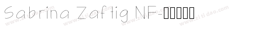 Sabrina Zaftig NF字体转换